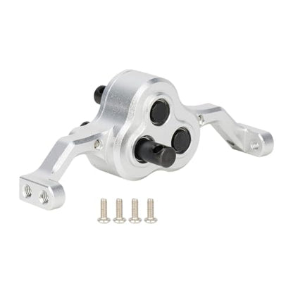 harayaa Model Car Transfer Case RC Rock Aluminum Alloy Car Gearbox Chassis Assembly Adjustable Carrier Bearing Metal Lightweight Crawler Replacement Suitable, Silver - color: Silver