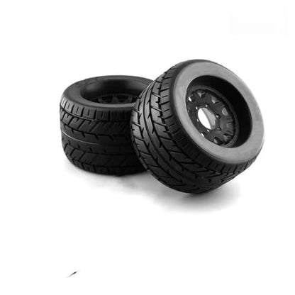 for HPI for Redcat for Rovan for Savage 2PCS 165MM for Monster Truck Wheels Rim Tire Set 12 14 17mm Hub Hex for 1/8 Off-Road RC Car Rc Car Tires(P1) - size: P1