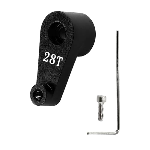 2PCS Aluminum Servo Horn 28T Steering Arm Standard Servo Upgrades Part for 1/30 SCX30 Steering,Servo Arm Rocke
