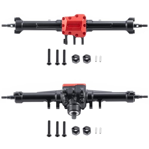 Metal Rear Axle Complete Axles for TRX4M Upgrades 1/18 | RC Crawler Car, Black - size: Rear Axle