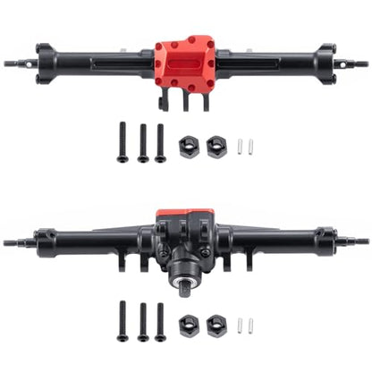 Metal Rear Axle Complete Axles for TRX4M Upgrades 1/18 | RC Crawler Car, Black - size: Rear Axle
