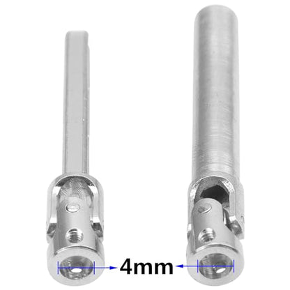 2Pcs Vgoohobby 2mm 3mm 4mm Metal RC Drive Shaft CVD Driveshaft Compatible with WLtoys Axial MN Model WPL Tamiya 1/24 1/18 1/16 1/14 1/12 RC Military Crawler Car Tractor Truck (60-80mm 4-4) - color: 60-80mm 4-4