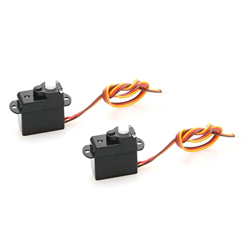 2PCS 2g 3.7/4.2/5V Micro Digital Servo Motor High Torque Steering Gear with JST/Dupont Interface RC Airplane Kit for Model Robot Helicopter Boat Car Fixed Wing Drone - color: 2pcs Jst Plug DC 3.7v