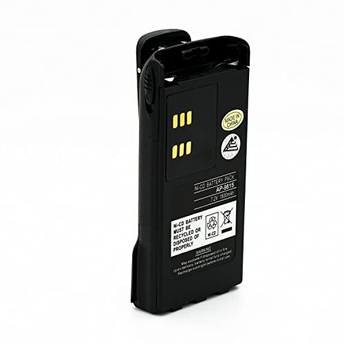 ExpertPower® 7.2V 1500mAh NiCd Battery for Motorola NTN9815, NTN9858, NTN9815AR | Fits XTS1500, XTS2500, PR1500, MT1500 Radios | High-Performance Rechargeable Pack - size: NTN-9815