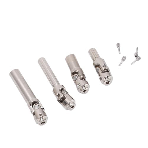 Keenso 1/30 RC Crawler Drive Shafts Set, Steel Upgrade Parts for SCX30, High Strength Metal Design, Enhanced Performance for Remote Control Vehicles