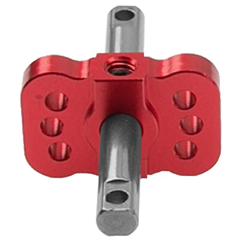 Aluminum RC Differential Locker Spool 2WD Diff Locker Mounts Upgrades Part Compatible with 1/10 Traxxas Slash 2WD Rustler Stampede 2WD Bandit 2WD 1/10 RC Car (Red) - color: Red