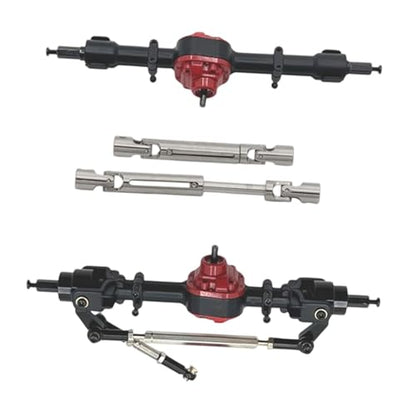 Colaxi Metal Front Rear Axles Set for 1/12 Scale RC Crawler, MN82 MN82T MN82S MN82Pro LC79 Upgrade Drive Shafts, Black - color: Black