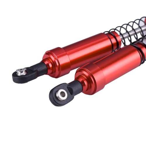 RCQQPS 4pcs Aluminum Big Bore Shocks for 1/10 RC Crawler LCG Chassis Gspeed V3 Element Enduro SCX10 TRX4 Gamde R1 Comp Builds DIY (Purple 95mm 4pcs) - color: Purple 95mm 4pcs
