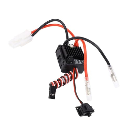 60A Brushed ESC Speed Controller, Water Proof Dust Proof Electronic Speed Controller for 1/10 RC Cars Boats