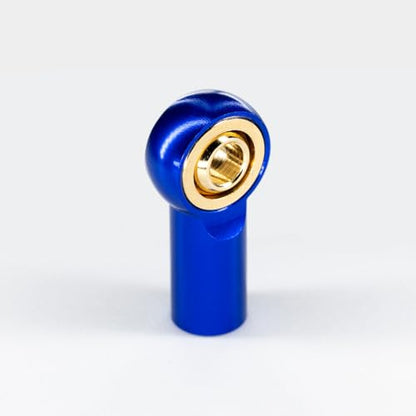 [20Pcs] M3 RC Ball Joint Rod End Links, CNC Aluminum Alloy M3 Rod Ends with Gold-Plated Copper Ball, Precision Linkage Ends for 1/10 RC Crawler Axial SCX10, Traxxas, Tamiya, Redcat -Blue - color: Blue