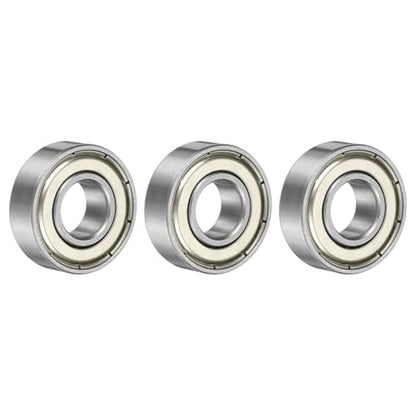uxcell 3 Pcs 1604ZZ Deep Groove Ball Bearing 3/8" x 7/8" x 9/32" Double Metal Sealed, Chrome Steel Bearings - size: 1604ZZ 3/8" x 7/8" x 9/32"