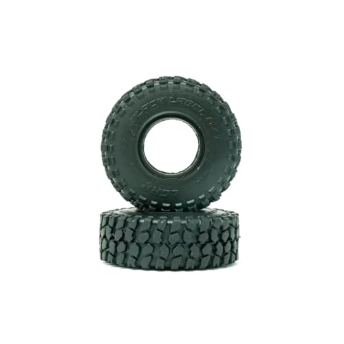 Little Guy Racing Parts Black Label M/T (57mm) 1.0 Inch Tires Compatible with 1/24 RC Axial SCX24, RGT, Element, Enduro, URUAV (4 Tires per Order), Black, 57mmx19mmR1 + Free LGRP Sticker