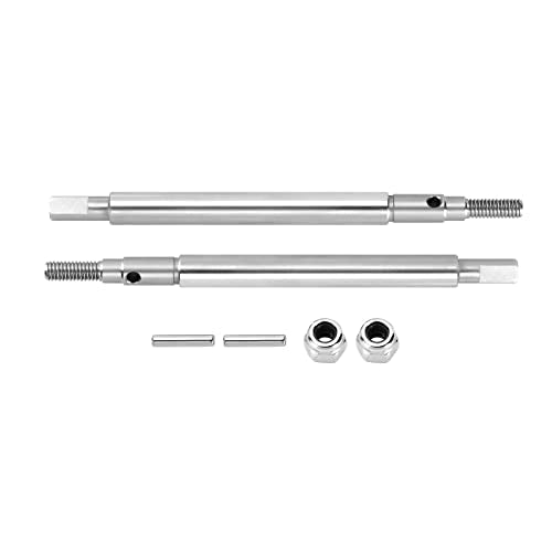 INJORA +2mm Extended Dogbone Axle Shaft for 1/18 TRX4M Axles Replacement（Rear） - size: Rear