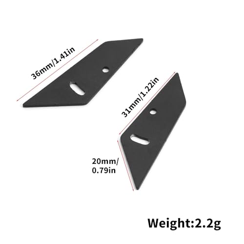 RC car Components Compatible with Tamiya for TT02 XV01 for HSP 1/10 RC Drift Car Upgrade Parts Aluminum Tail Wing Rear Spoiler 1 Set