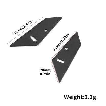 RC car Components Compatible with Tamiya for TT02 XV01 for HSP 1/10 RC Drift Car Upgrade Parts Aluminum Tail Wing Rear Spoiler 1 Set