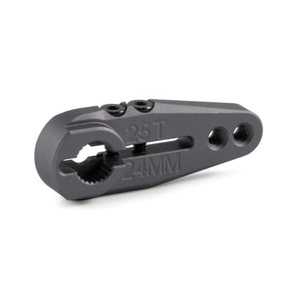 Clamping 25T Servo Horn Steering Servo Arm 7075 Aluminum for Futaba NHX Power HD Protek Savox NSDRC RC Crawler Electric Car Buggy Monster Truck (25T 24mm)