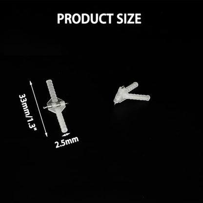 10PCS RC Airplane Plastic Needle Hinge Pin Hinge for RC Plane Helicopter Aircraft DIY Model Plane Fix Wing Parts Foam Model Plane Replacement (2.5x33mm) - style: 2.5x33mm
