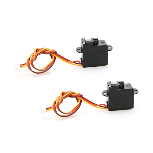2PCS 2g 3.7/4.2/5V Micro Digital Servo Motor High Torque Steering Gear with JST/Dupont Interface RC Airplane Kit for Model Robot Helicopter Boat Car Fixed Wing Drone - color: 2pcs Jst Plug DC 3.7v