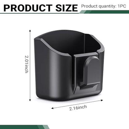 Car Key Box, Car Key Fob Holder Dash Mount, 2.17" x 2" Dashboard Storage Organizer, Universal Vehicle Console Storage Box Accessory (Black)