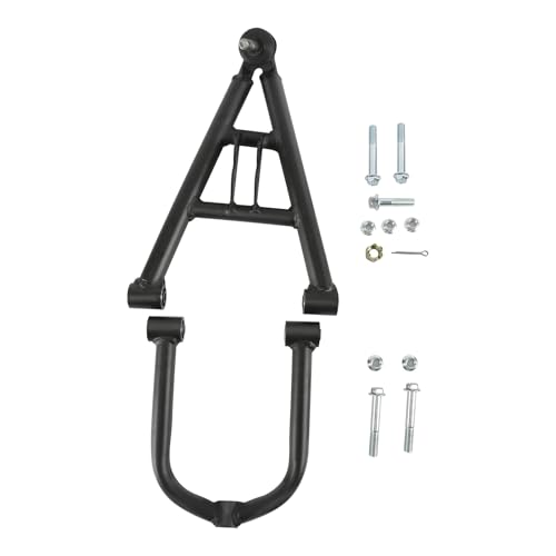 Heavy Duty ATV Front A Arm Suspension Kit Upper Lower Swing Arm Set 200mm 300mm Steel Replacement for 125cc-250cc Go Kart Quad Buggy 4 Wheeler Off Road Front Suspension Arms