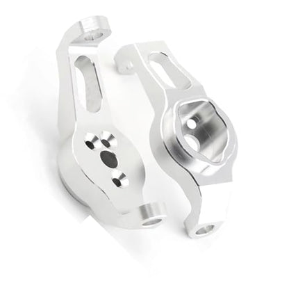RC Cars Crawler Parts Compatible with for traxxas TRX-4 1/10 RC Crawler Car Upgrade Parts Accessories 2Pcs Aluminum Alloy Front Axle Caster Block C-Hub Carrier(Silver) - color: Silver