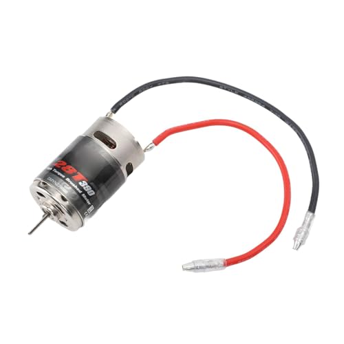 390 RC Motor Stainless Steel Brushed Low Noise Black Brushed RC Motor for 1/16 RC Car