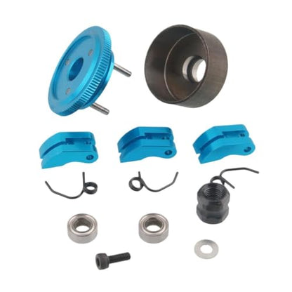 Universal 14T Flywheel Clutch Bell Set for 1/8 RC Car HSP KYOSHO Buggy Truck Truggy Level 21 to 28 Nitro Engine Upgrade Parts(1 Set red) - color: 1 Set Red