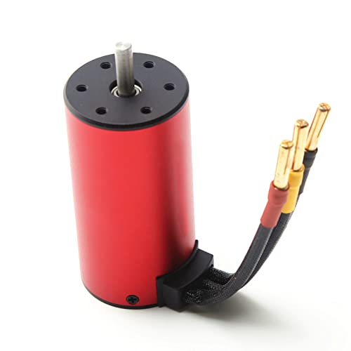 HUIOP RC car Motor, S3670 2150KV Brushless Motor Sensorless Waterproof Motor and 120A Brushless ESC T Plug Programming Card Replacement for HSP HPI 1/8 RC Car Truck