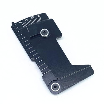 KingVal Metal Adjustable Ruler 15 Degrees RC Car Wheel Tire Camber Gauge Height Measuring Tool Compatible with 1/10 RC Car (Black) - color: Black