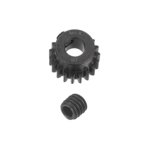 uxcell Mod 1 19T Pinion Gear 8mm Bore Hardened Steel Motor Rack Spur Gear for RC Car Truck Gear Drive