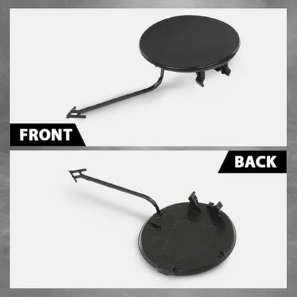 LQI Front Bumper Trailer Towing Tow Hook Eye Cover | Compatible with Audi A4 B8 2012-2015 facelifted, Not Fit S Line 8K5807241C - size: Front | Fit Audi A4 B8 2012-2015
