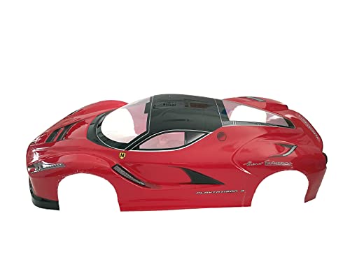 1/10 Scale RC Painted Precut Drift Racing Touring Onroad Car Body Shell Width 190mm with Wing Mirror Accessories (LaF)