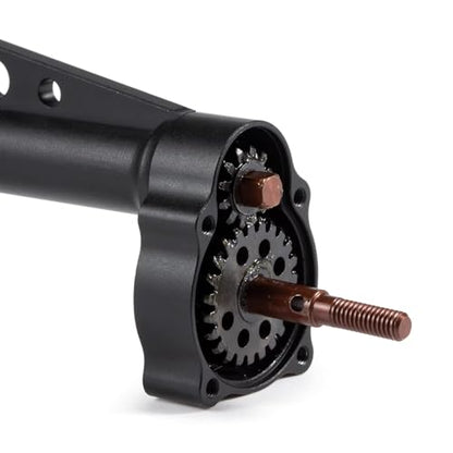 T3V1 Carbon Fiber LCG Chassis Kit RC Performance Carbon LCG Chassis Kit and Link Kit Capra Portal Axle ESC Battery Servo Plate (Black Axle Set) - color: Black Axle Set