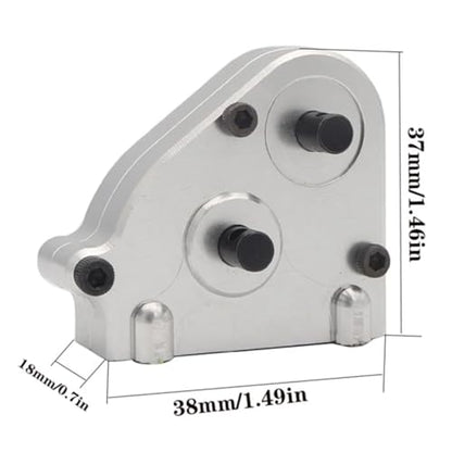 for MN for MN86 MN86S MN86K MN86KS G500 1/12 Upgrade Parts Metal Transmission Gearbox Transfer Case RC Crawler Car Upgrade Parts RC Upgrade Accessories(Silver) - color: Silver