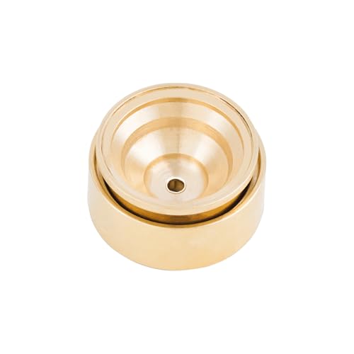DJX 4PCS 17g Brass 0.7 inch Beadlock Wheels SCX30 Wheel Rim Hub for 1/30 Axial SCX30 RC Crawler Car Upgrades Parts (Gold) - color: Gold