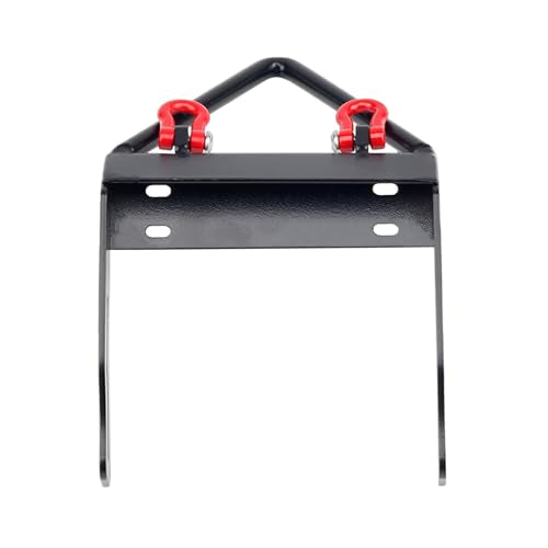 Metal Front Bumper with Winch Mount Shackles for 1/10 Axial SCX10 RC Crawler Upgrade
