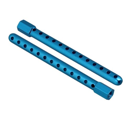 4Pieces RC 1:10 Aluminum Body Post Mounts,RC Car Shell Column Compatible with Road Racing Mo V7I2 (Blue) - color: Blue