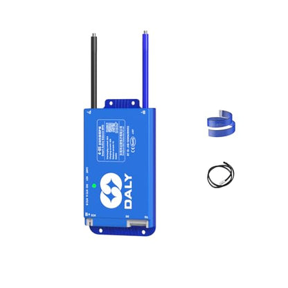 DALY Smart BMS 12V-24V 60A Built-in 1A Active Balancer | Bluetooth App Monitoring. 4S-8S LiFePO4 Li-ion LTO Support. Designed for Energy Storage, RVs, Trolling Motors - style: 60A 4-8S BT