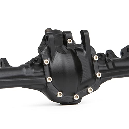 Aluminum Front & Rear Axles CNC Complete Axle Set for 1/10 RC Crawler Car Axial SCX10 II RGT 86100 Redcat GEN8 Element Enduro CC01 (Black Front Rear Axle) - color: Black Front Rear Axle