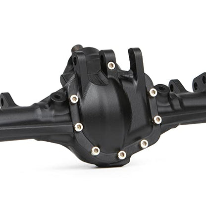 Aluminum Front & Rear Axles CNC Complete Axle Set for 1/10 RC Crawler Car Axial SCX10 II RGT 86100 Redcat GEN8 Element Enduro CC01 (Black Front Rear Axle) - color: Black Front Rear Axle