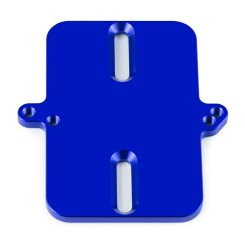 Electronic Mount Plate ESC Receiver Tray for Tra-xxas Mini Maxx | 4WD RTR Brushless Monster Truck 1/16 RC Car Upgrades Aluminum Blue - color: Blue