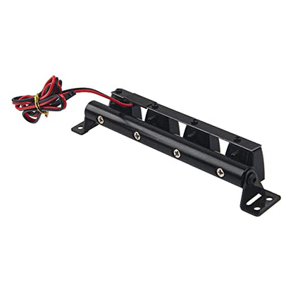 RC LED Light Bar Roof LED Lamp Compatible with Traxxas TRX-4 SCX10 90046 D90 SCX10 II CC01 Redcat Gen7 1/10 RC Crawler Car Truck (4 Led Light) - style: 4Led Light