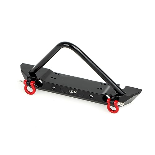 LCX Racing 1/10th RC Crawler Car Metal Front Bumper for TRX4 Axial SCX10 II 90046 SCX10 D90, Upgrades Parts Accessories