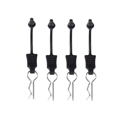 RC Cars Rubber Body Clips with Flexible Rubber Retainer Pull Tabs, Shell Fixed Buckle Lock with Shell Hole Opener Kit for Wltoys Hyper Go HAIBOXING HBX SCY 1/12 1/14 1/16 RC Car (4pcs) - color: 4pcs