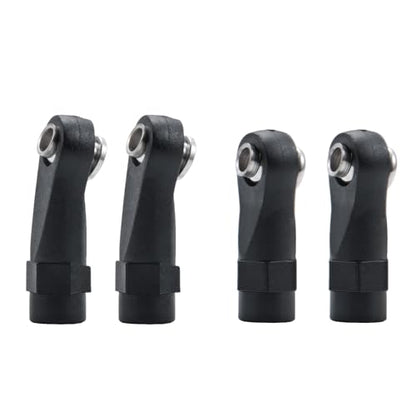 RC Aluminum Rear Lower Trailing Arms and Stainless Steel Steering Linkage Rod Arm Link Rod Compatible with Axial RR10 90048 90053 1/10 RC Car Upgrades Accessories
