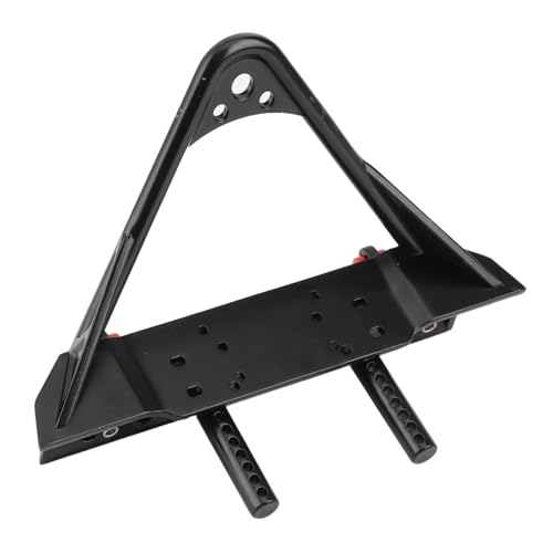Rc Bumpers Compatible with Axial SCX10 90046 SCX10 III AXI03007 for Traxxas TRX4 1/10 RC Crawler Car Parts Metal Front and Rear Bumper with Lights