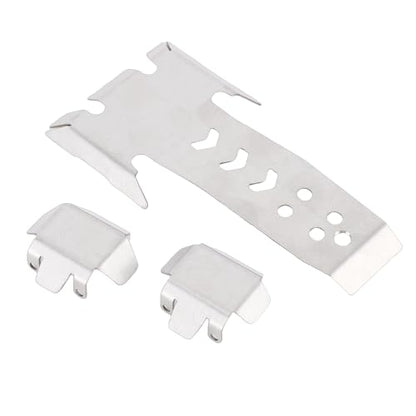 RC Chassis Armor Set Fit for VS4-10 Phoenix 1/10 RC Crawler Upgrades Parts with RC Front Rear Axle Protector Skid Plate