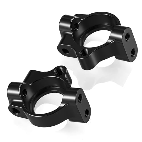 Aluminum Alloy Steering Knuckles Base Caster Blocks C Hubs Carrier Compatible with Tamiya VX01 1/10 RC Drift Car Upgrades Parts (Black) | Premium durable aluminum Performance Upgrade Simple Installation High precision CNC machined - color: Black