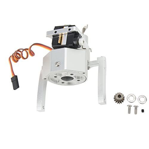 VBESTLIFE RC Front, Aluminium Alloy Double Speed Size Anodized 1/10 Crawler for SCX10 313mm Frame (Silver) - color: Silver