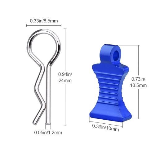 1/10 RC Body Clips Pins with Pull Tabs for Traxxas TRX4 Axial SCX10 Redcat RC Scale Car Crawler Truck Body Shell Post Mount Replacement, 4-Pack (Navy Blue) - color: Navy Blue